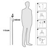 Hussala Ancona Oil Garden Torch 115 cm [2 pieces]