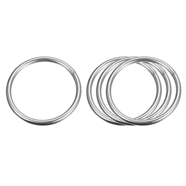 sourcing map Stainless Steel 304 O Rings, Pack of 4