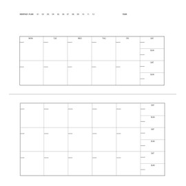 Zequenz Classic 360 Everyday Series, Size: Medium, Color: Red, Paper: Planner, Everyday, Weekly & Monthly Planner, Diary, Undated, Soft Cover, Soft Bound, B6 Slim, 4" x 7", 100 Sheets / 200 Pages