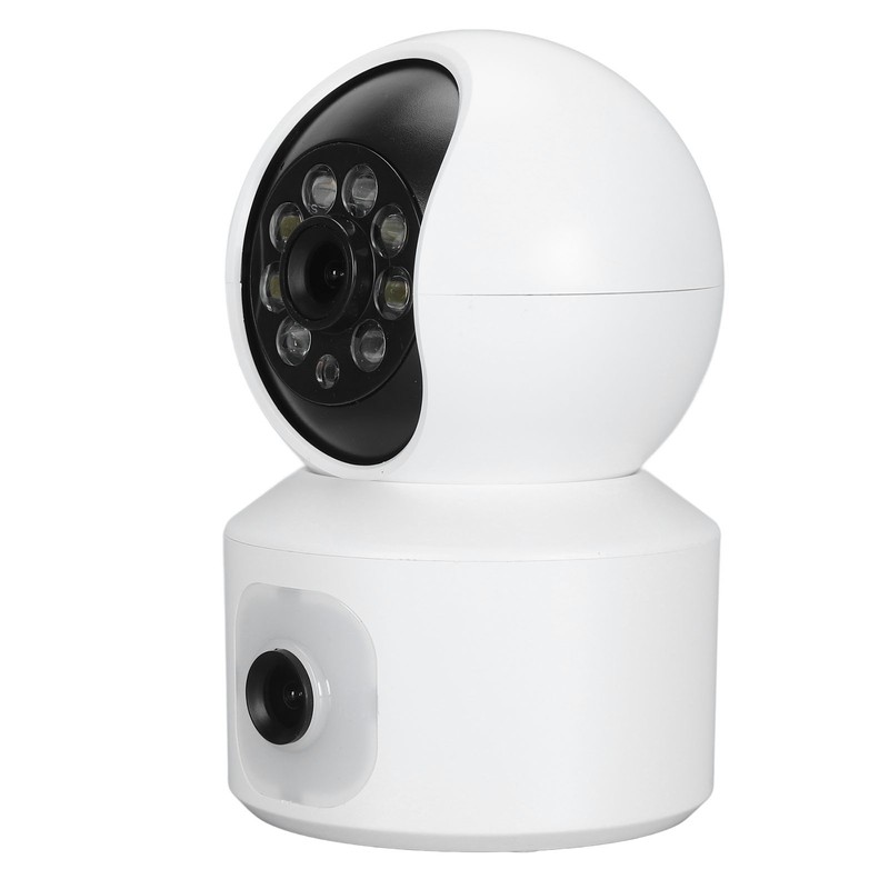 Home Security Camera Dual 2MP Lens Two Way Intercom WiFi