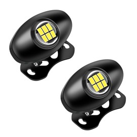 HAMILO License Plate Light Tail Lamp, High Brightness, Easy Installation, Approx. 12V-24V, Set of 2