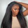 Nvnvdij Kinky Straight Half Wig Human Hair 200 Density 3