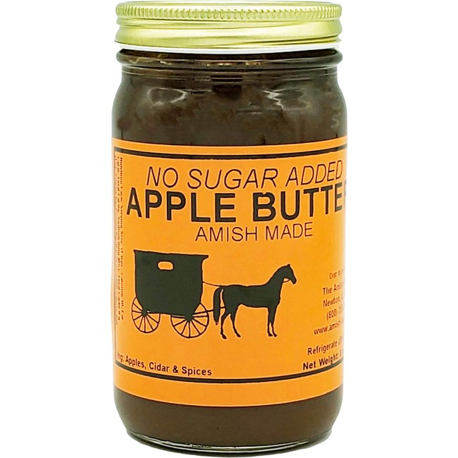No Sugar Added Apple Butter - 8 Oz Jar - Qty 3