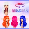 8 Pcs 12 Inch Colorful Party Wigs Wavy Bob with