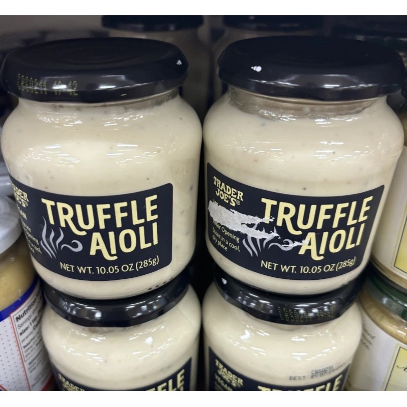 Trader Joe's VEGAN Truffle AIOLI Cream Spread Sauce From Italy