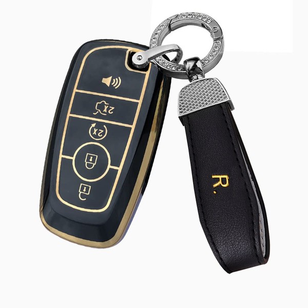 ontto 5-Button Key Fob Cover for Ford Soft TPU Key