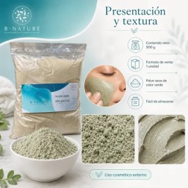 Arcilla Verde 500 Gramos Calidad Usp Tipo De Piel Toda                                                                                                