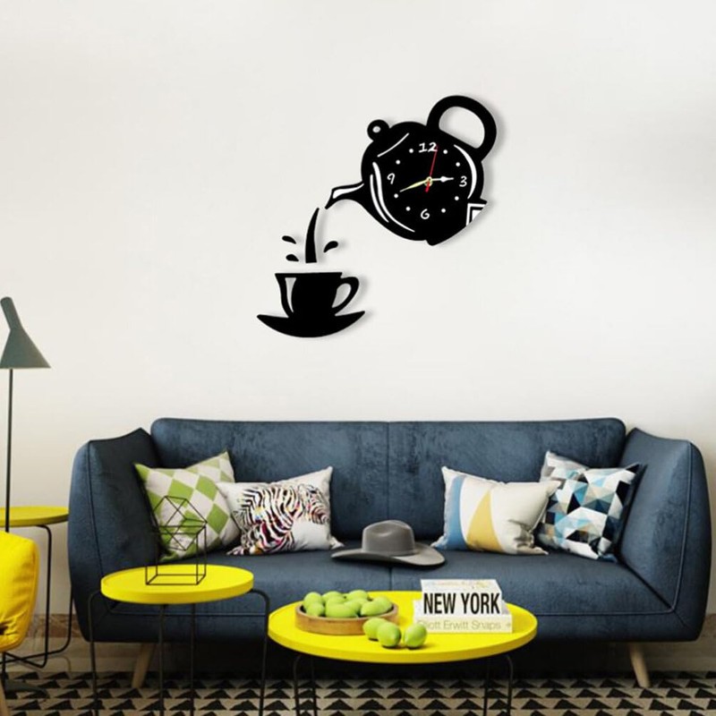 VILLCASE Resin Teapot Clock Mold for Wall - DIY Resin