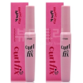 Etude Curl Fix Mascara 01 Black x 2 / 에뛰드 컬 픽스 마스카라 01 블랙 X 2개