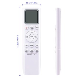 VINABTY Replacement Air Conditioning Remote Control Suitable for TCL AC A/C Series TPG11/P6 XA71 XA73 XA75 XA82 ST09P2 S12P5S1 SN12P5S1 ST12P2 S09P8S0 SN09P8S0 ST09P1 S09P1 S0 9P9P5S1SNO9P5S1