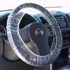 Steering Wheel Protector Clear Plastic Cover Disposable Pack of 100