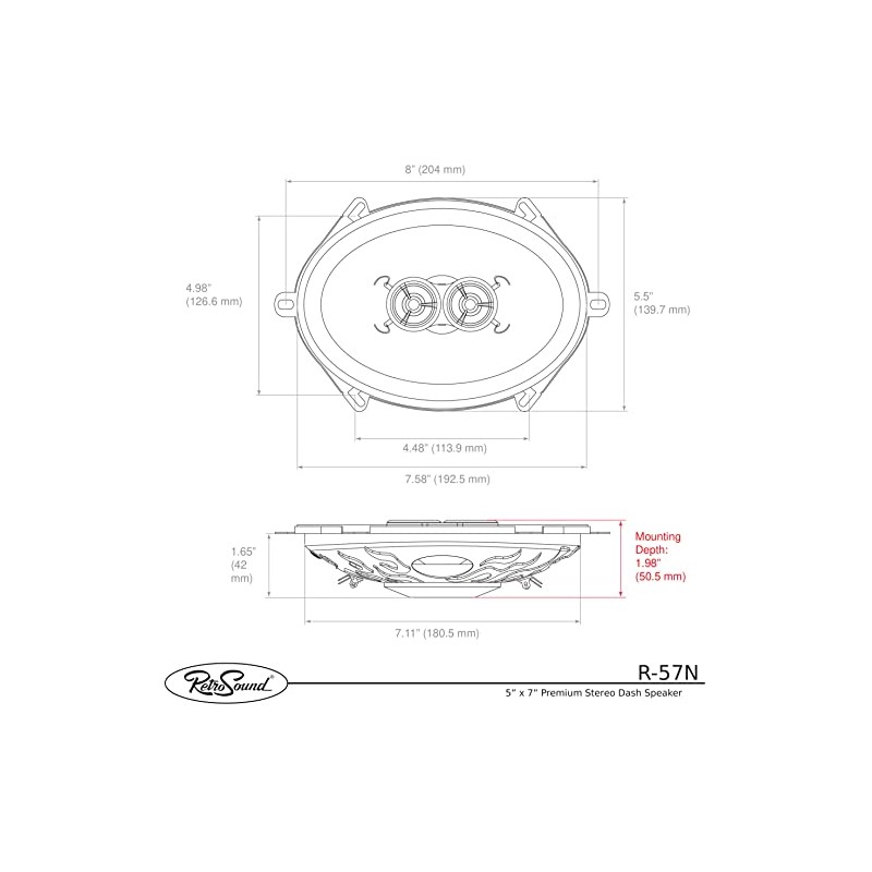 Retro Sound R-57N 2-Way Coaxial System