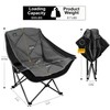 Northroad Oversized Foldable Camping Chair, Outdoor Padded Lawn Chair w/Cup