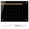 Okydoky Glass Dry Erase Whiteboard,Monthly Calendar Whiteboard,12" x 16",Frameless Glass
