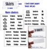 DMLNN 20 Pack White Clothing Rack Size Dividers Plus 45
