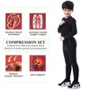 TERODACO Kids Long Sleeve Compression 2 Pcs Set Thermal Base