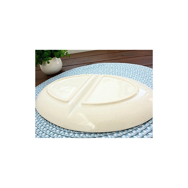 Monkey Oval Partition Plate (Western-style dishes, plates, divider dishes, children's