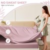 Bedmoon Cooling Queen Sheets, 100% Viscose Derived from Bamboo, Rose