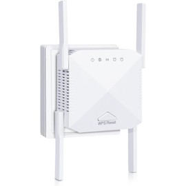 zoeyzoey WLAN Amplifier 1200 Mbit/s WiFi Repeater, Dual Band 5GHz & 2.4GHz WLAN Repeater with WPS, WiFi Internet Amplifier Compatible with All Devices, Range Extender with LAN/WAN Port