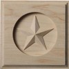 Ekena Millwork ROS04X04AUAL Austin Star Rosette, 4 1/4"W x 4