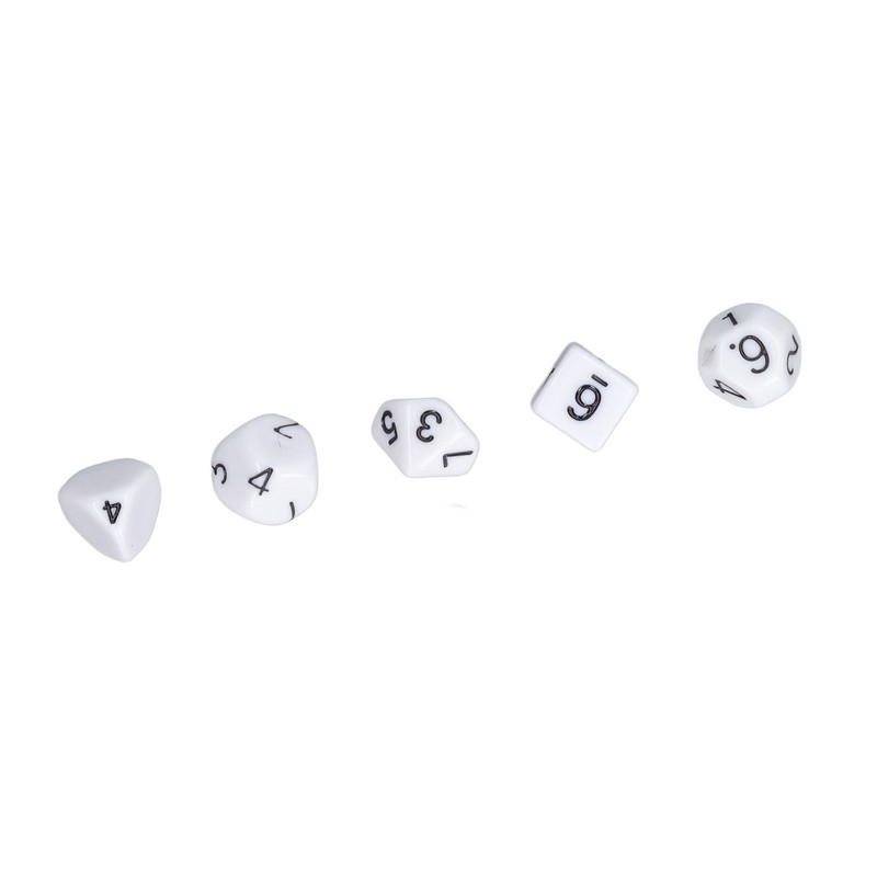 15pcs Complete Polyhedral Dice Set Acrylic D3 to D100 Spherical