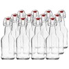 EZ Cap Bottles - 16 oz Clear Swing Top (Qty