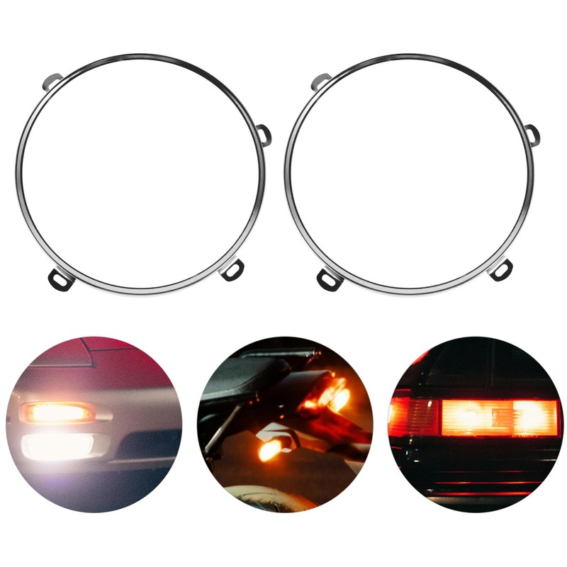 iplusmile 2pcs Vehicle Headlight Mounting Brackets Lamp Holder for Headlight