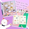 400 Pcs Cute Cat Stationery Set Cartoon Kawaii Stationary Girls