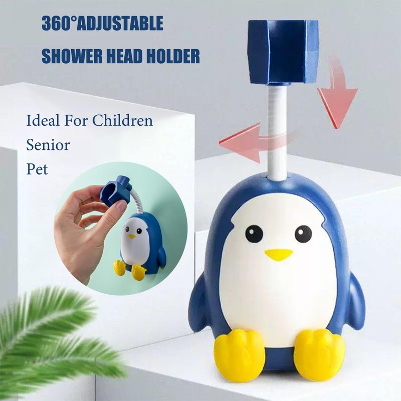 MIUPOO 360 Degree Adjustable Rotatable Handheld Shower Head Holder,Removable No