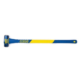 Estwing 6-Pound Hard Face Sledge Hammer for Demolition/Stake Driving, 50-55 HRC, 36-Inch Fiberglass Handle, Overstrike Protection, Textured Grip