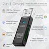 USB3.0 Micro SD Card Reader, 5Gbps 2-in-1 SD Card Reader