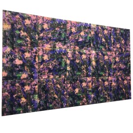 15 Pack Purple Print Acoustic Foam Panel Wedge Studio Soundproofing Wall Tiles 12" X 12"