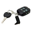 Needzo Western Keychain Genuine Leather Black Boot Keyring Lighter Holder,