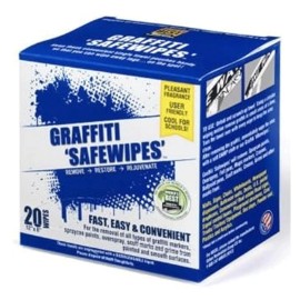 World's Best Safewipes Graffiti Remover Surface Cleaning Wipes 20 Count Pack