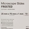 McKesson Frosted Glass Microscope Slides with Ground Edges, 1" x