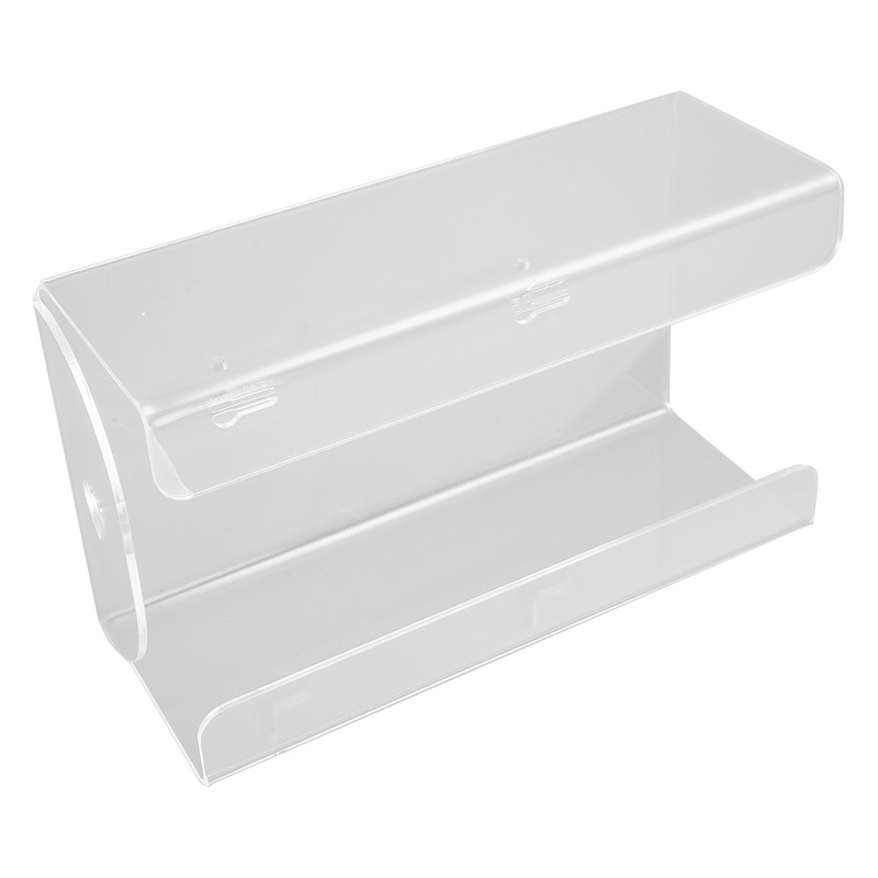 Glove Box Holder Dispenser Wall Mounted Tissue Holder Clear with