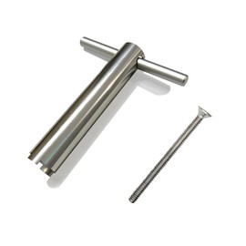 Welvzen Upgraded Retainer Removal Tool & Screw Set for 1224 Cartridge with Handle, Easy to Push & Pull Rebuild Puller Kit for 1224 Retainer Faucet Replacement Repair Parts