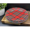 Mikasa Bone China TARTAN RED Plaid Christmas Salad Plates 9"