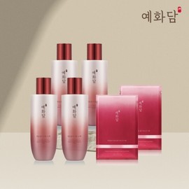 Yehwadam Cheon Sam Song Lee Jinyun Basic 2 Double Set + Jinyun Gold Mask 2 / 예화담 천삼송이 진윤 기초 2종 더블세트 + 진윤 골드 마스크 2매