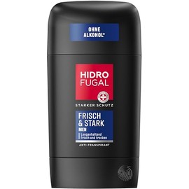 Hidrofugal MEN FRESH & STARK Stick, Strong Antiperspirant Protection with Refreshing Fragrance, Quick-Drying Deodorant Stick for Men without Ethyl Alcohol (50 ml)