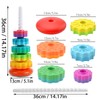 Ockyunoo Stacking Toy Rainbow Tower, Stacking Toy Rainbow Tower, Stacking