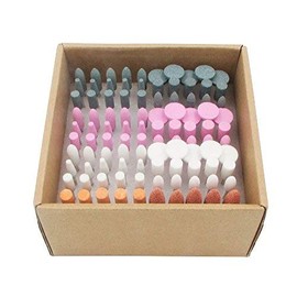 100pcs 1/8 Shank Abrasive Stone Grinding Rotary Tool Bits, Polishing Accessories Attachment Set by Dr. House
