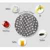 Melody Oilcloth Tablecloth 100 x 140 cm Square Marble Grey