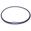 [Elg] Real Leather Necklace (CRAFT) Black EGLN101 M (49 cm)