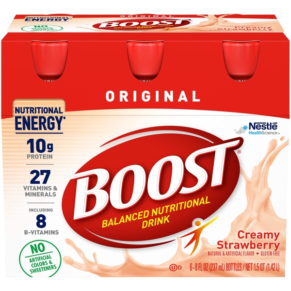 Boost Complete Nutritional Drink, Creamy Strawberry, 6-Count