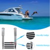 YACHARIES Boat 4 Step Ladder 316 Stainless Steel Folding Ladde,