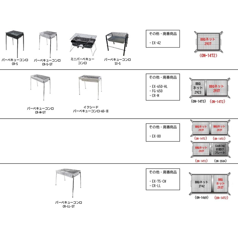 Onoe Replacement Grill for Barbecue