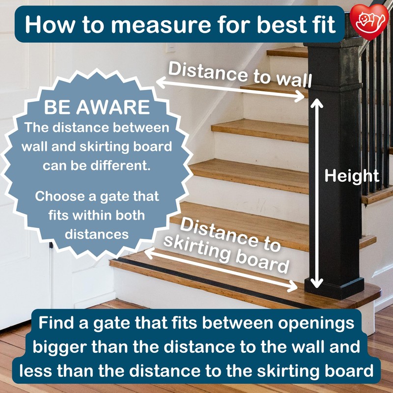 BabyDan MultiDan, 24.6"-42", Extendable Stair Gate/Baby Gate/Safety Gate, Metal, White,