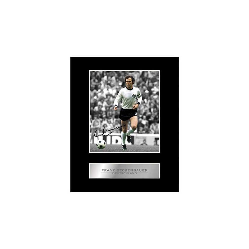 Franz Beckenbauer Signed Mounted Photo Display Germany FC