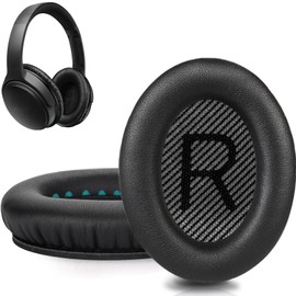QC25 Ear Pads Cushions Replacement Compatible with Bose QC15 / QC25 / QC35 & 35 ii / QC2 / AE2 / AE2i / AE2W / Soundlink Headphones,Ear Muffs Memory Foam Earpads